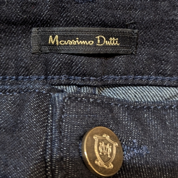 Woman's Dark Blue Denim Jeans by Mossimo Dutti Sz 42 - Picture 3 of 7